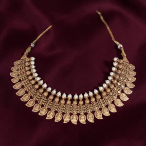 woemiya Traditional Antique Gold Maanga Maala