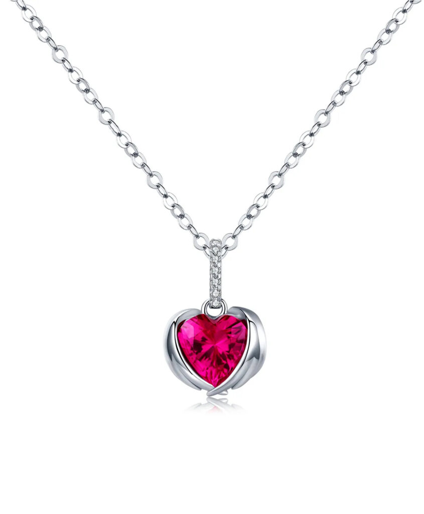 Silver Guardian Hearts Necklace