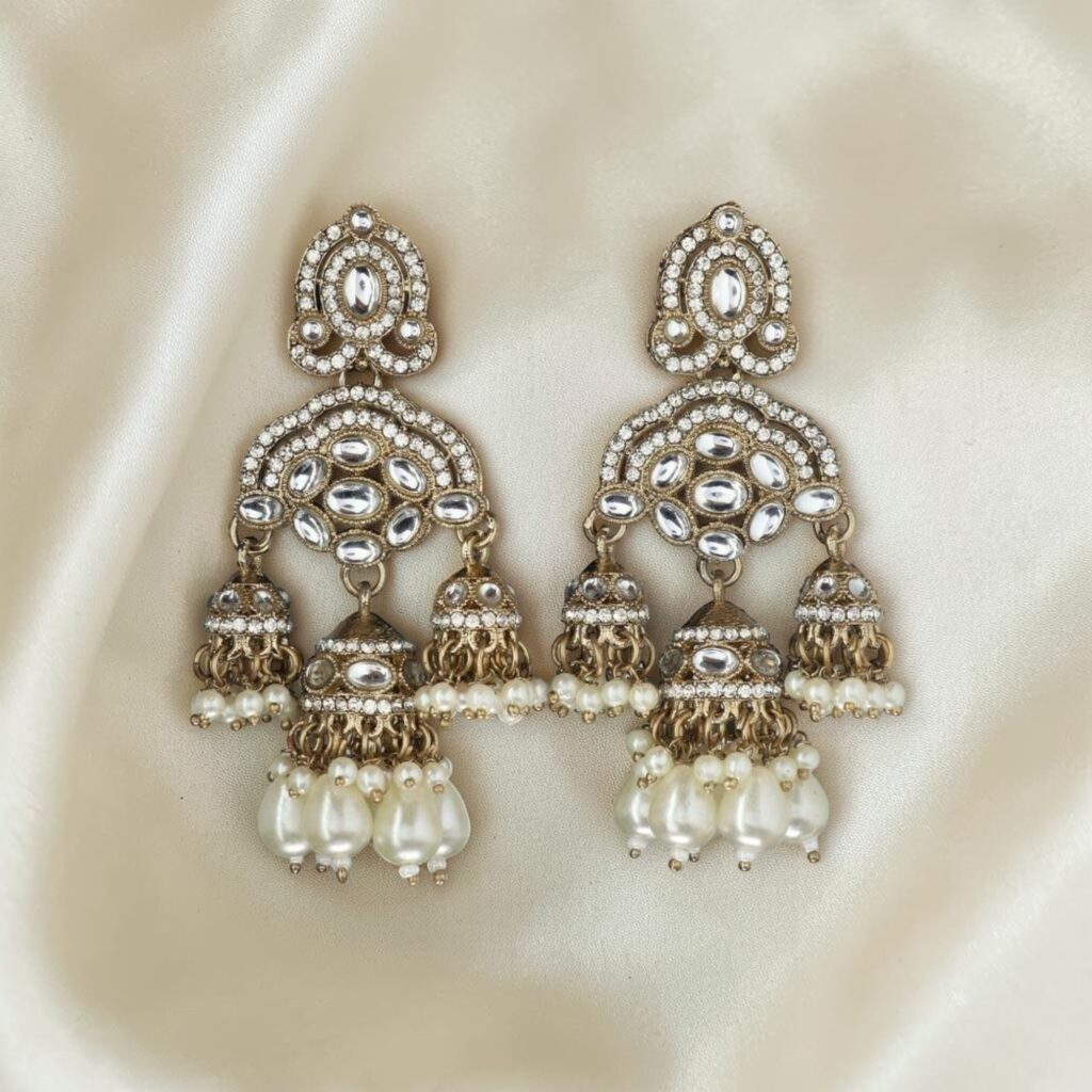 Premium Multi Stylish Chandbali Jhumka Earrings for Women